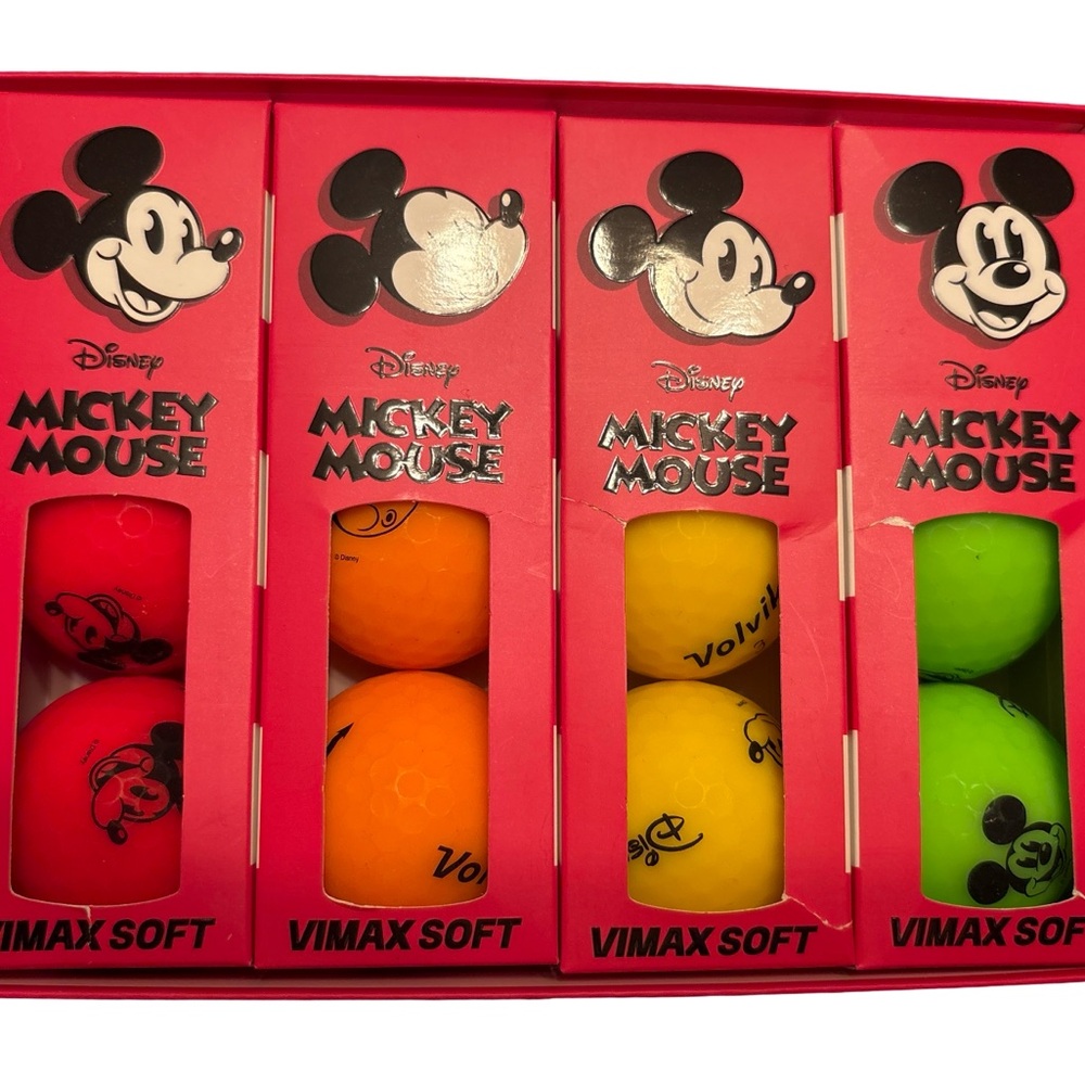 Disney Mickey Mouse Volvik Vimax Soft Golf Balls (12 qty)